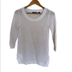 Jeanne Pierre Open Knit Sweater, Small